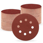 5 Inch 8 Hole Sanding Discs, 150 PCS 150 Grit Hook and Loop Sandpaper, Round Aluminum Oxide Sand Paper Discs for Random Orbital Sander
