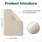 Iron on Patches for Clothes, 8 Pieces Patches for Cloth, 100% Cotton Fabric Patches for Clothing, Bag, Hat Repair, Clothing Repair Decorating Kit 3.7" by 4.9" (9.5 cm x 12.5 cm, Beige)