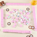 American Mahjong Set 160 Quality White Tiles (1.2 Inch, Tiles Only) American Mahjong Game Set for Ideal Gifts, No Additional Accessories