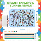 8 Pcs 15'' x 10.5'' Extra Large Puzzle Sorting Trays Stackable Puzzle Trays for Sorting Piece Sorter Jigsaw Storage Accessory for Sorting 2000/3000/5000/6000 Pieces