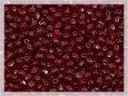 0.88 oz (25g, Approx. 600pcs) Faceted Fire Polished Pressed Czech Glass Beads 3mm (0.12in), Bohemian Dark Ruby Red - 90100