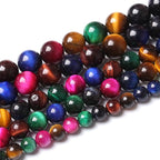 32pcs 12mm AAA Natural Colorful Tiger Eye Stone Beads Gemstone Round Spacer Loose Beads for Jewelry Making DIY Bracelet Necklace