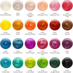 ARTEZA Watercolor Paint Set, 24 Metallic Watercolor Paints, Glitter Watercolor Paint in Half Pans, Travel Watercolor Set