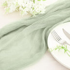 Boao Halloween Cheese cloth 35.43 x 393.7 Inch Sage Green Cheesecloth Roll for Crafts Large Cotton Muslin Gauze Fabric for Halloween Outdoor & Indoor Spooky Decoration