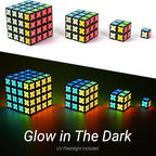 TOSY Magnet Cube 2x2 - 8 Blocks, 2 in 1 Toy: 2x2x2 Puzzle Cube and Customizable Infinity Cube, Glowing, UV Flashlight, Fidget/STEM/STEAM Magnet Tiles Birthday Gift for Kids/Teens/Adults, 4-Pack