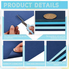 Sinmoe 100 Sheets 5 Shades Cardstock Paper 8.5 x 11 Inches 180gsm Solid Core Printer Paper for Scrapbooking DIY Arts Crafts Making Office Home Supplies(Blue Series)