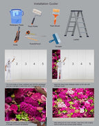 Rose Wall Mural Floral Photo Wallpaper Murals for Wall Decor for Living Room（Not Peel and Stick）