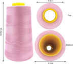 Tortoise 4 Cones of 3000 Yards Each Spool Thread for All Purpose, Serger, Overlock, Quilting, Sewing Machine - 100% Polyester - 40S/2 Pink