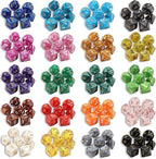 CiaraQ DND Dice Set - 26 x 7 (182pcs) Polyhedral Dice for Dungeons and Dragons D&D RPG MTG Role Playing Table Games, with a Large Flannel Bag