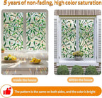 Window Privacy Film Stain Glass Window Film Rainbow Window Film Window clings Non-Adhesive Reusable Decorative for Room (Mistletoe Rainbow, 45.2 x 78.7 in)