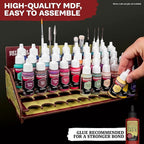 The Army Painter, Paint Station, Storage for 50 Warpaints Fanatic, Speedpaint & Warpaints Air Acrylic Paints, incl. Storage for Brushes and 100 sheets - Rack for Miniature Painting