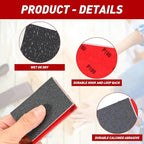 24 Pcs Sanding Sponge 800-1000 Grit, Washable & Reusable Sanding Blocks for Wood, Metal, Drywall, Glazing, Wet Dry Sandpaper for Smooth Finishing