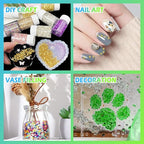 Matio 12 Colors Crushed Glass Irregular Glitter, 4.23oz/ 120g Crushed Broken Glass Sprinkle Chips for Resin Epoxy Jewelry DIY,Shattered Crystal Flakes Sequins for Nail Art Decor Phone Case Vase Filler