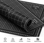DIYSELF Cutting Mat 8in×6in, Self Healing Cutting Mat, A5 Rotary Cutting Mats for Crafts Sewing Hobby Fabric Project, 5-Ply Craft Cutting Board Double Sided, Craft Mat for Quilting