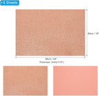 PATIKIL 2mm(1/10") Thick Non Adhesive Glitter Foam Sheet 16x24inch(40x60cm) Light Yellow, EVA Shiny Foam Board for Craft, 6 Pcs
