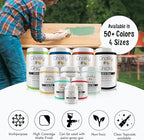 Chalky Chicks All-in-One Chalk Paint for Furniture or Cabinet - 4 Fl Oz - Matte Finish CottonTail White for Metal, Wood Furniture Paint - No Sanding All-in-One for Home Decor & Crafts, USA Made