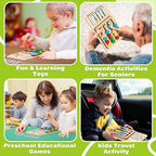V-Opitos Color Matching Puzzle Toys, Montessori Brain Teasers Game for Kids Age 3, 4, 5, 6, 7 Years Old, Road Trip Toys for Boys & Girls, Handheld Games for Travel, Ideal Christmas, Birthday Gifts