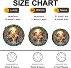 KAAYEE Wooden Puzzles for Adults, 3D Visual Effect Gnome Couple Wooden Jigsaw Puzzle Unique Shape Wood Puzzle Adult, 3D Effect Flat Puzzle Birthday Family Games (M-11.4 * 11.3in-200pcs)