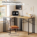 Narrow Folding Computer Desk 35 inch, Writing Gaming Computer Camping Desk, Espresso