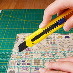 MANUFORE Quilting Ruler 6 * 12in Sewing Acrylic Anti-Slip Metric Ruler DIY Quilting Tools with Clear Printed Lines for Precise Cutting