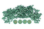 Yoption 360Pcs Metallic Green Sealing Wax Beads, Hexagon Wax Seal Beads with 4Pcs Tea Candles and 2 Melting Spoons for Wedding Invitations, Wine Packaging, Gift Wrap, Envelopes