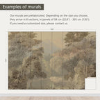 AFZEVEB-Tropical Jungle Wallpaper Landscape Tree Wall murals for Bedroom 182"x120"(Not Peel and Stick)
