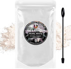 Pearl White MICA Powder for EPOXY Resin 100G / 3.5OZ. Sealed Bag - TECHAROOZ 2 Tone Resin DYE Color Pigment Powder for Lip Gloss, Nails, Colorant for Slime Bath Bombs SOAP Making & Polymer Clay