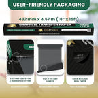 MyArtscape Graphite Transfer Paper Roll - Black Waxed Carbon Paper 18" x 15ft Transfer Paper Roll, Graphite Paper