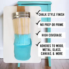 Daydream Apothecary Premium Chalk Style Paint for Furniture, Home Décor, Wood, DIY Interior Projects, Quick Dry, No Prep or Prime Needed, Matte Aqua - 8oz