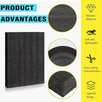 4 Pcs Black Polyurethene Foam Sheets,2 Sizes Cuttable Packing Foam Block Foam Padding for Packing and Crafts,Toolbox Storage(12 x 16 x 1 in,12 x 16 x 0.5 in)