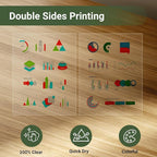 11x17 Laser Transparency Film,50 Sheets Overhead Projector Film for Laser Jet Printer,Acetate Sheets Color Transparent Paper for OHP Copier Photo Transparent Film