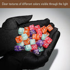 108PCS MTG Keyword Counters Tokens & 12mm MTG Life Counter Dice Set for Magic Card with Box, Compatible with Magic CCG Card Gaming Accessories