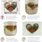 Maydiyer Cross Stitch Kits Stamped Full Range of Embroidery Starter Kits for Beginners DIY 11CT Embroidery Kit for Girls-Sea in a Bottle 16.5×11.8 inch