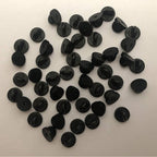 50pcs Rubber Pin Backs PVC Butterfly Clutch Enamel Lapel Pin Backings Cap Keepers Replacement for Uniform Badges Comfort Fit Tie Tack Pins Backing Holder Clasp, Black