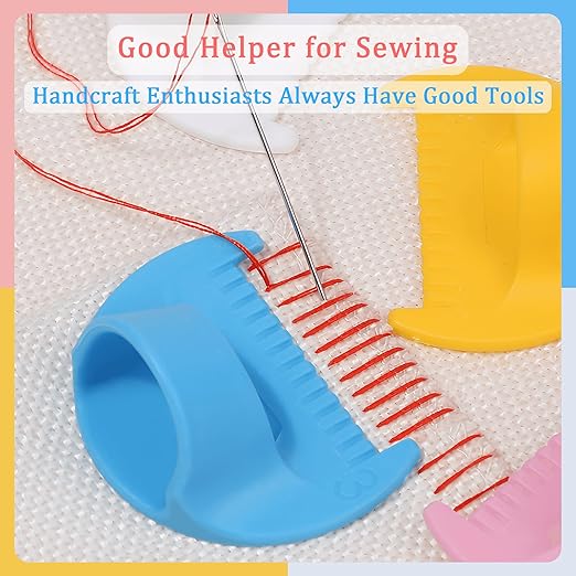 1 PCS 4mm Edge Lock Seam Guide, Mini Sewing Finger Ruler for Hand Sewing, DIY Sewing Kit Tool, Sewing Needle Gauge Measuring Guide, Pink