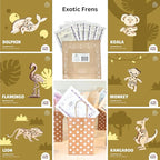 Wooden Animal Puzzles for Ages 8+, 6 Pack 3D Wooden Puzzles, STEM Kits for Kids, Teens, Adults, Wood Crafts Model Kits, STEM Toys, DIY Art Projects, Educational Gifts Toys, Party Favors - Exotic Frens