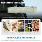 3 Pack 6 inch Reciprocating Saw Blades Set， 3 TPI High Carbon Saw Blades for Wood Cutting ，Saw Blades with Organizer Case (3, 3T/6inch)