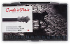 Conté à Paris 12 Count HB Sketching Crayons Set, Black