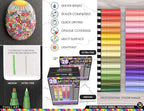 28 Wildflower Colors Acrylic Paint Pens Studio Color Series Markers Set 0.7mm Extra Fine Tip, Rock Painting, Glass, Mugs, Wood, Metal, Canvas, DIY, Detailing. Non Toxic, Waterbased, Quick Drying