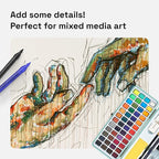 ARTISTRO 30 Acrylic Paint Pens, Art Set Acrylic Paint Markers, Fabric Markers for Textile, Canvas, Rock, Glass, Wood, Paper, DIY, for Kids and Adults, Extra Fine