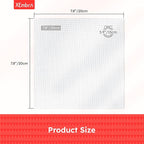 12 PCS Aida Cloth 14 Count White Cross Stitch Fabric for DIY Craft Embroidery, Handmade Needlework, Home Decoration (7.8 x 7.8 Inch)