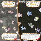 Napzy Puzzle Mat, Jigsaw Matt Rollup 8PCS Sorting Trays Up to 1500pcs Puzzles Matt Rollup 45.6 x 26.3 in Jigsaw Keeper and Saver Jigsawes Pad Has Storage Bag for Puzzle Lovers, Felt Matted Black