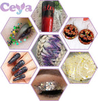 Ceya Holographic Chunky Glitter, 1 LB/ 16OZ Laser Red Bulk Craft Glitter Mixed Chunky Fine Glitter Bottled Metallic Flake Nail Sequins for Resin, Tumblers, Scrapbooking, Festival Decor, Art Project