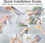 Haton Window Privacy Film, Frosted Glass Static Cling Sun Heat Blocking Window Clings, Frosting Opaque Coverings, Vinyl Removable Stickers Tint for Home Door Office, Non Adhesive 23.6" x 157.4"