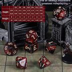 CiaraQ DND Dice Set - 26 x 7 (182pcs) Polyhedral Dice for Dungeons and Dragons D&D RPG MTG Role Playing Table Games, with a Large Flannel Bag