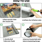 3000PCS - Puzzle Mat Roll Up| Jigsaw Puzzle Mat Roll Up| Roll-Up Save Pad Trays for Sorting Table Board Glue Sheets and Frame Keeper Storage Accessories for Kids and Adults