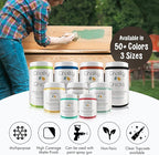 Chalky Chicks All-in-One Chalk Paint for Furniture or Cabinet - 16 Fl Oz - Matte Finish Lava Cake (Dark Brown) for Metal, Wood Furniture Paint - No Sanding All-in-One for Home Decor & Crafts, USA Made