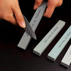 4Pcs Square Sharpening Stone Set -Grits 150#, 180#, 240#, 320# Green Silicon Carbide Honing Whetstone Kit for Moldels, Metal & Knife Cutting Tools (150 * 20 * 10mm)