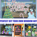 Window Chalk Markers for Cars Glass Washable, 16 Colors Jumbo Liquid Chalk Marker Pens with 10mm 3 in 1 Nib Wide Tips, Big Chalkboard Markers Car Window Paint Pens for Auto, Bistro, Mirror, Poster