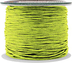 Mandala Crafts 0.5mm 109 Yards Yellow Green Cotton Waxed Cord for Jewelry Making Bracelet Cord Waxed String - Beading String Thread Jewelry Cords for Necklaces String